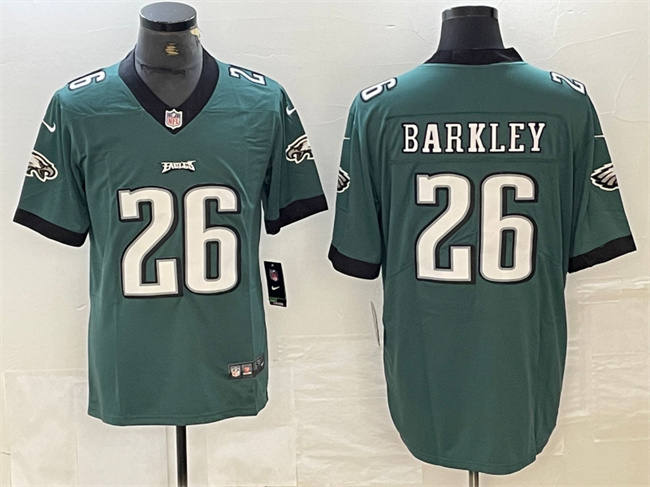 Men's Philadelphia Eagles #26 Saquon Barkley Green Vapor Untouchable Limited Stitched Football Jersey